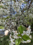 Large Helm chain 4 leaf clover pendant V1