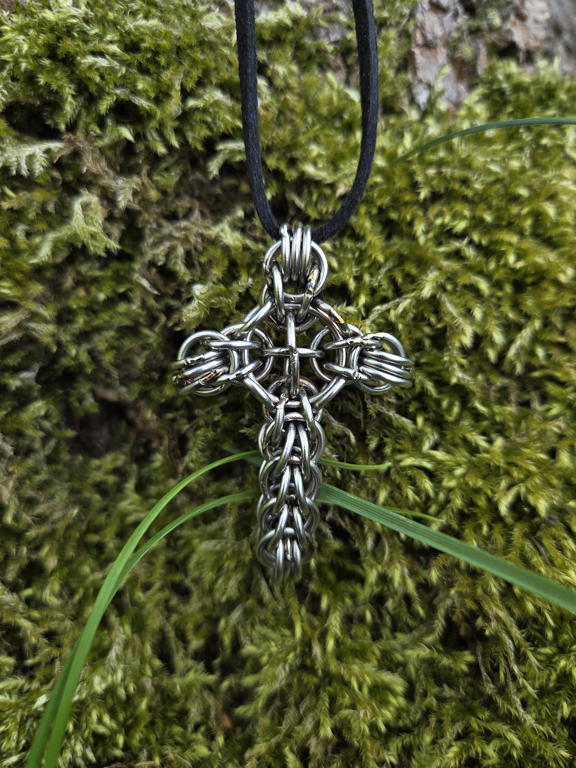 Full Persian cross with center cross pendant