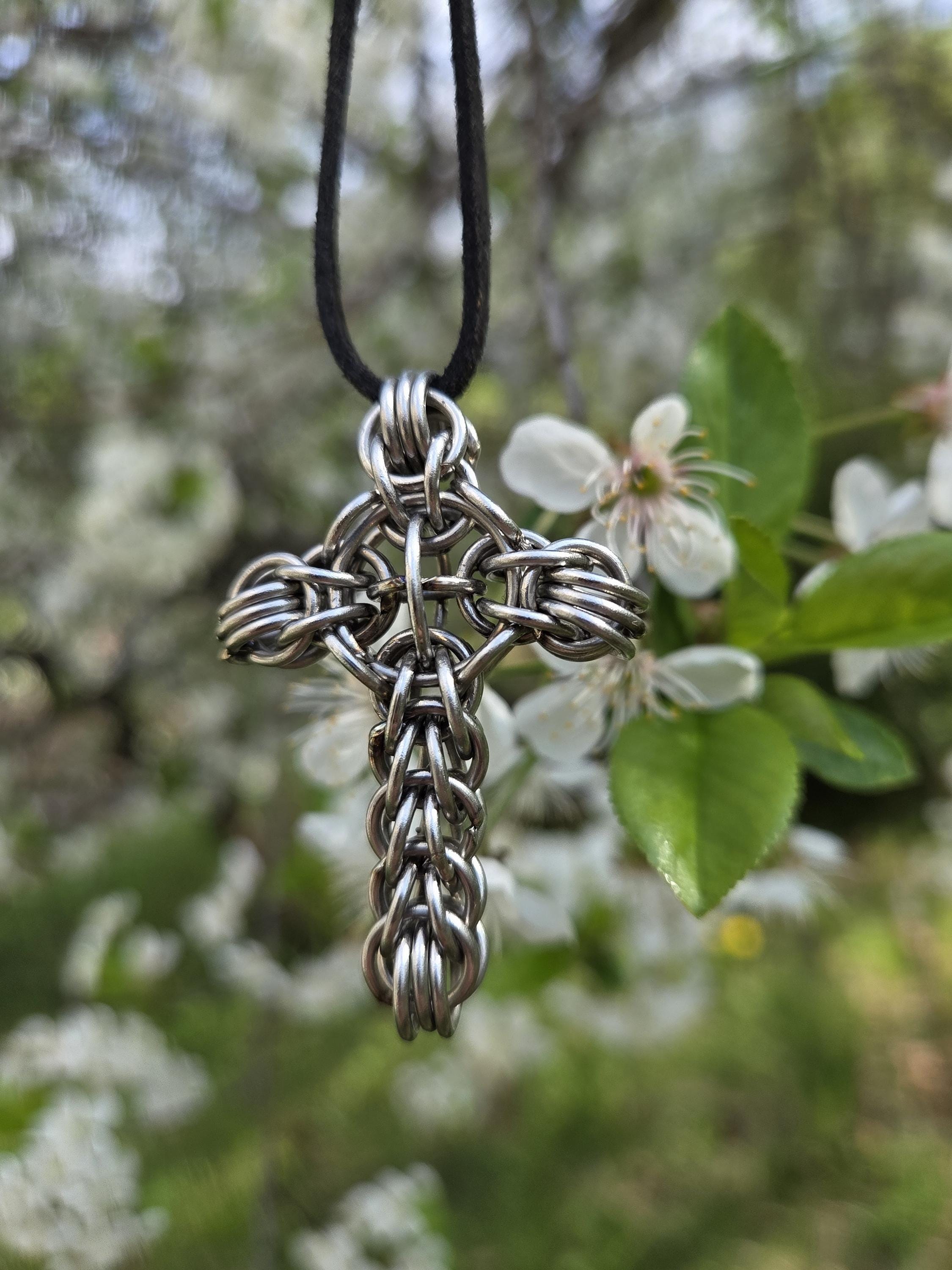Full Persian cross with center cross pendant